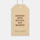 Earthtone Geometry ギフトタグ (裏面)