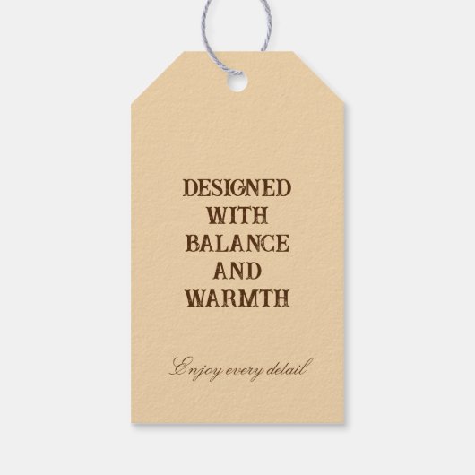 Earthtone Geometry ギフトタグ (裏面)