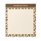 Earthtone Geometry ノートパッド (正面)