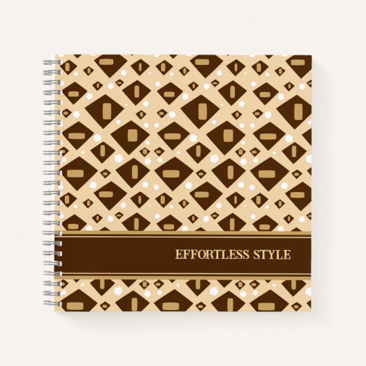 Earthtone Geometry ノートブック (正面)