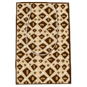 Earthtone Geometry ミディアムペーパーバッグ (正面)