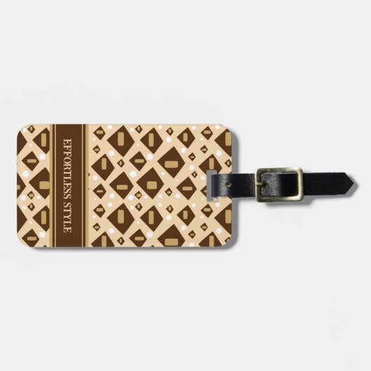 Earthtone Geometry ラゲッジタグ (正面横)