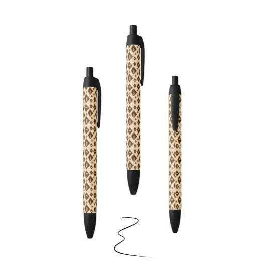 Earthtone Geometry 黒ボールペン