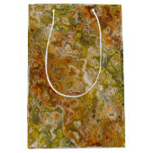 Earthtone Marble Gift Bag ミディアムペーパーバッグ (正面)