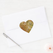 Earthtone Marble Heart Stickers ハートシール (封筒)