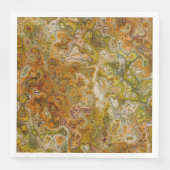 Earthtone Marble Paper Party Napkins (正面)