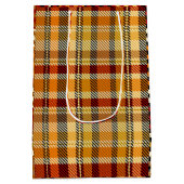 Earthtone Plaid Gift Bag ミディアムペーパーバッグ (裏面)