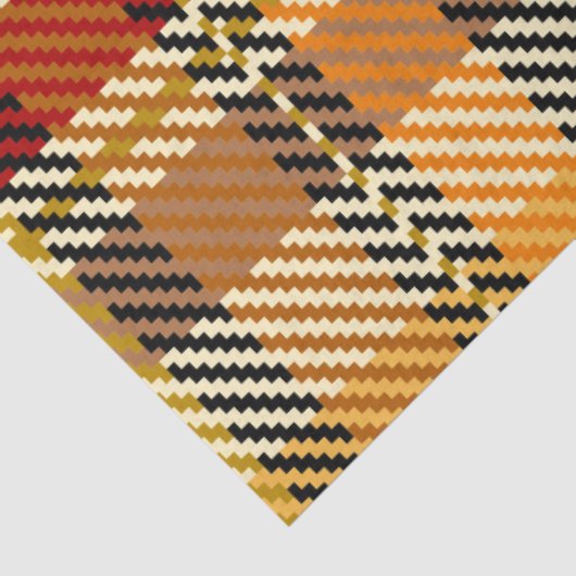 Earthtone Plaid Tissue Paper 薄葉紙 (詳細)