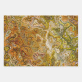 Earthtone Sampler Gift Wrap Paper - 3 Designs ラッピングペーパーシート (正面3)