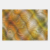 Earthtone Sampler Gift Wrap Paper - 3 Designs ラッピングペーパーシート (正面3)