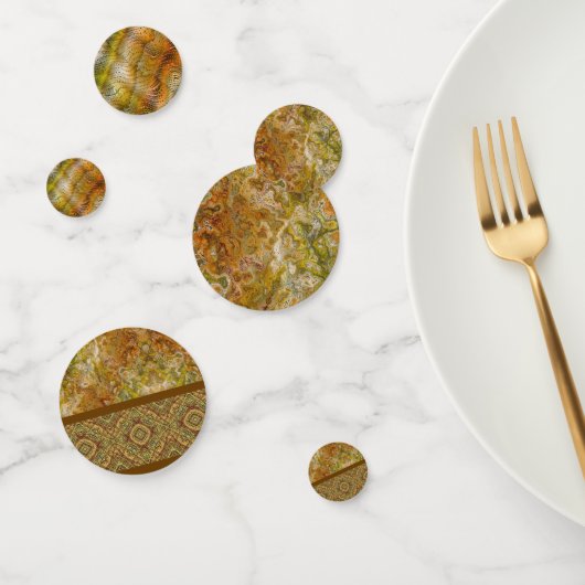 Earthtone Sampler Marble & Faux Snakeskin Confetti コンフェッティ (グループ)