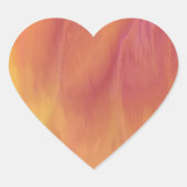 Earthtone Skies Heart Stickers ハートシール (正面)