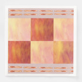 Earthtone Skies Tiles Paper Party Napkins (正面)