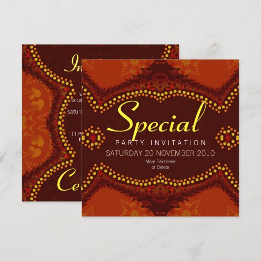 EarthTribe v2 特別な行事 招待状 (正面/裏面)