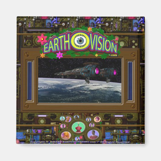 EARTHVISIONマグネット(四角) マグネット (正面)