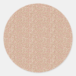 Earthy 1940s Retro Rosebud Utility ラウンドシール