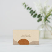 Earthy Abstract Handcrafted Candles 名刺 (スタンド正面)