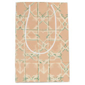 Earthy Arabesque | Terracotta & Sage ミディアムペーパーバッグ (正面)