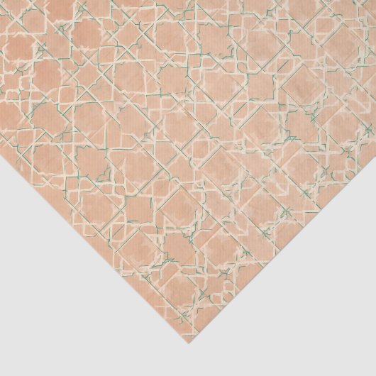 Earthy Arabesque | Terracotta & Sage 薄葉紙 (詳細)