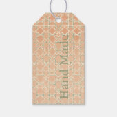 Earthy Arabesque | Terracotta & Sage Personalised ギフトタグ (正面)