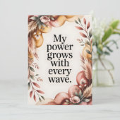 Earthy Birth Wave Strength Quote シーズンカード (スタンド正面)