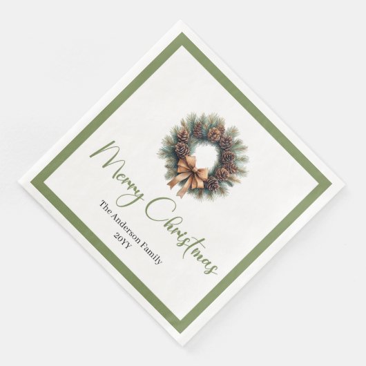 Earthy Bohemian Simple Christmas Wreath Party   (コーナー)
