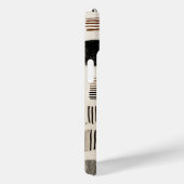 Earthy Boho Abstract Grid - Hand-Drawn Texture Case-Mate iPhoneケース (裏面 / 右)