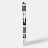 Earthy Boho Abstract Grid - Hand-Drawn Texture Case-Mate iPhoneケース (裏面 / 左)