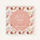 Earthy Boho Flowers ノートブック (正面)