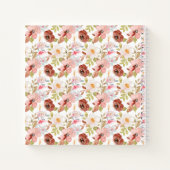 Earthy Boho Flowers ノートブック (裏面)