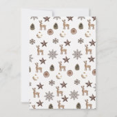 Earthy Christmas Thank You Card For Baby Shower サンキューカード (裏面)