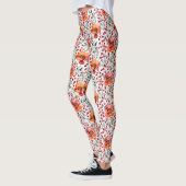 Earthy Colors, Fall Flowers レギンス (左)