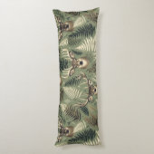 Earthy Deer Antlers & Ferns ボディピロー (裏面 (縦))