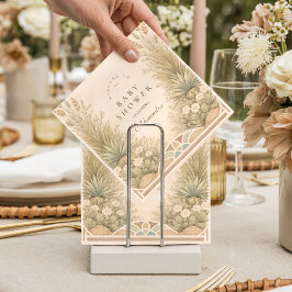 Earthy Desert Meadow Baby Shower スタンダードカクテルナプキン