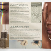 Earthy Elegance Logo Beauty, Spa Sage Brochure 三つ折りカード (内部中)