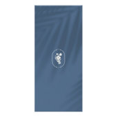 Earthy Elegance Logo Beauty, Wellness, Spa Blue ラックカード (裏面)