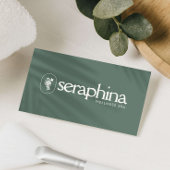 Earthy Elegance Logo Beauty, Wellness, Spa Sage 名刺