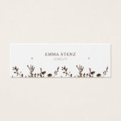 Earthy Floral • Earring Hoops Studs Display Card   (正面)