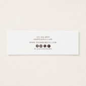 Earthy Floral • Earring Hoops Studs Display Card   (裏面)