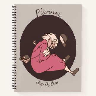 Earthy Floral Pattern Planner ノートブック