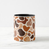 Earthy Fluid Shapes Mug – Minimal Abstract Style マグカップ (中央)