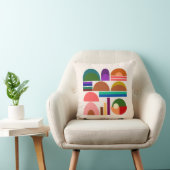 Earthy Geometric Abstract Pillow Art クッション (椅子)