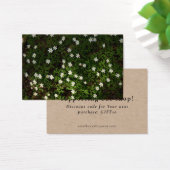 Earthy green shop thank you card with discount (デスク)