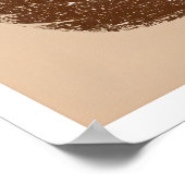 Earthy Harmony Wall Art - Soft Triangular Shape ポスター (角)