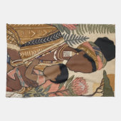Earthy Heritage | Mother & Child Protea キッチンタオル (横)