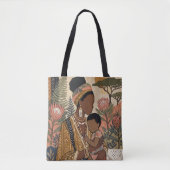 Earthy Heritage | Protea & Mudcloth トートバッグ (正面)