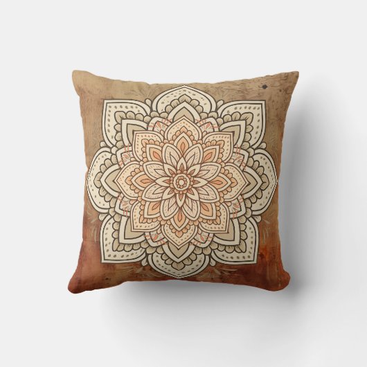 Earthy Mandala クッション (裏面)