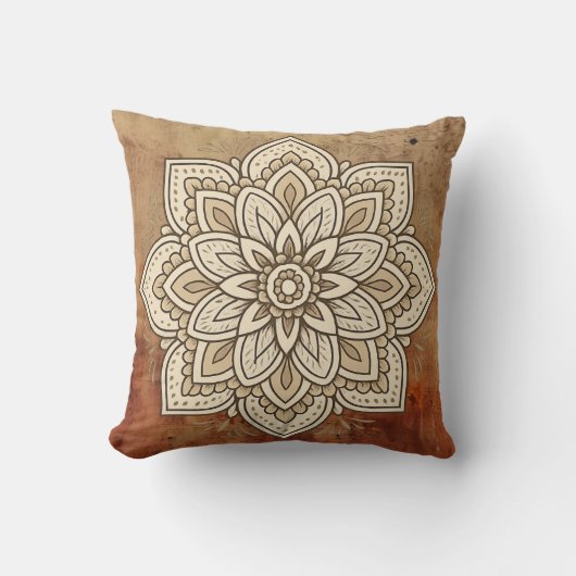 Earthy Mandala クッション (正面)