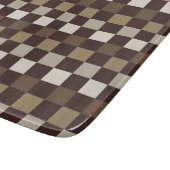 Earthy minerals checkerboard pattern カッティングボード (角)