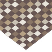 Earthy minerals checkerboard pattern ショートテーブルランナー (コーナー)